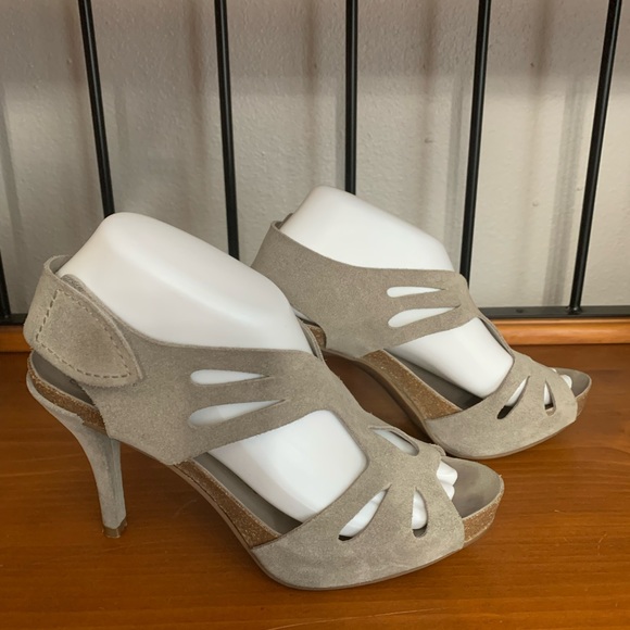 Pedro Garcia Pamela Suede Slingback Sandals Size 38 US 8 - Picture 2 of 16